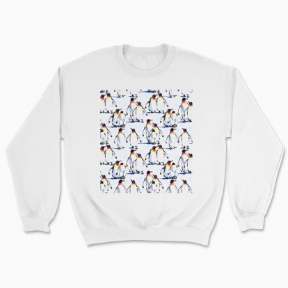 Unisex sweatshirt "Royal penguins. A symbol of family and love"