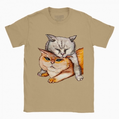 Men's t-shirt "the couple of cats"
