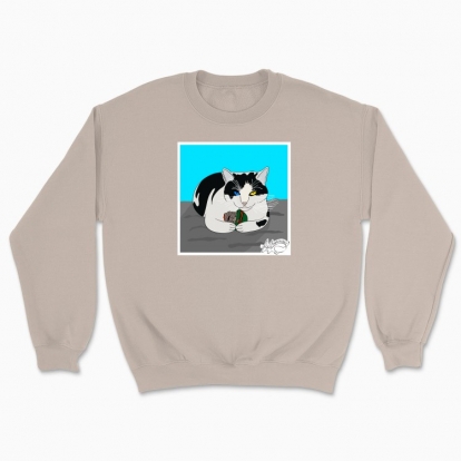 Unisex sweatshirt "UA cat"