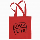Еко сумка "я люблю життя"