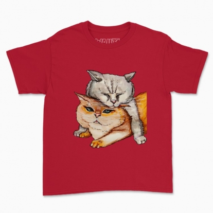 Дитяча футболка "пара котиків"