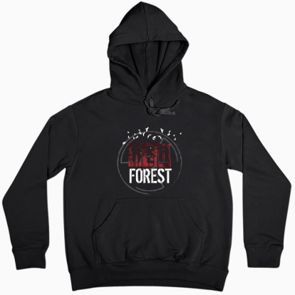 Women hoodie "Red forest"