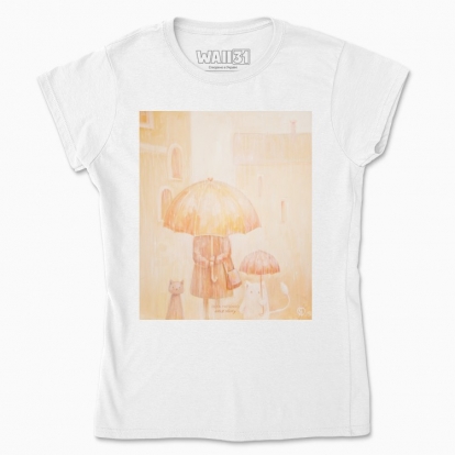 Women's t-shirt "Rain. City. Spring"