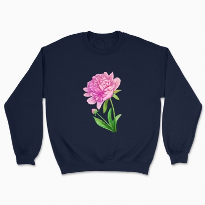 Unisex sweatshirt "Botany: peony"