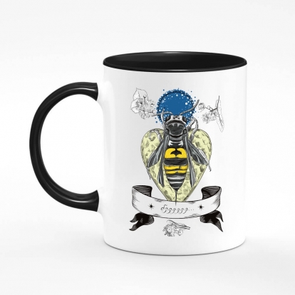 Printed mug "Bee"