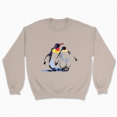 Світшот Unisex "Закохані імператорські пінгвіни"