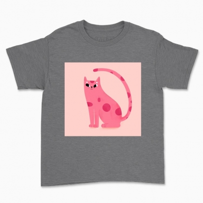 Children's t-shirt "Pink cat"