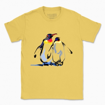 Men's t-shirt "Emperor penguins. A symbol of family and love"