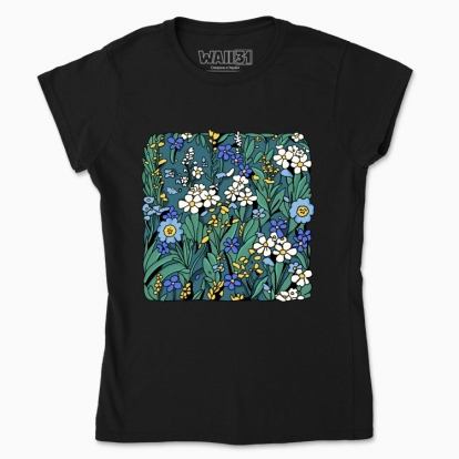 Women's t-shirt "Blue Flowers"