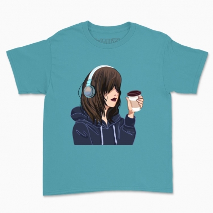 Дитяча футболка "аніме-дівчина"