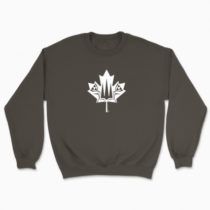 Unisex sweatshirt "Canada and Ukraine forever together. (white monochrome)"