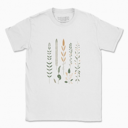 Men's t-shirt "Flowers Minimalism Hygge / Scandinavian style print"