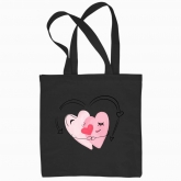 Eco bag "couple hearts"