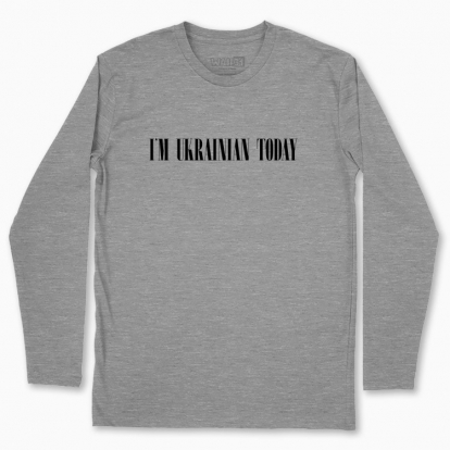 Men's long-sleeved t-shirt "I'M UKRAINIAN TODAY"