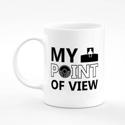 Чашка з принтом "MY POINT OF VIEW"