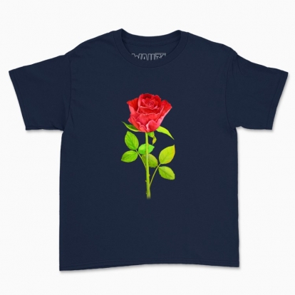 Children's t-shirt "Botany: rose"