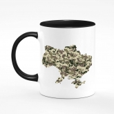 Printed mug "Ukraine. Pixel map"