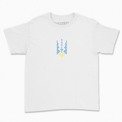 Дитяча футболка "З Україною в серці! (Жовтоблакить)"