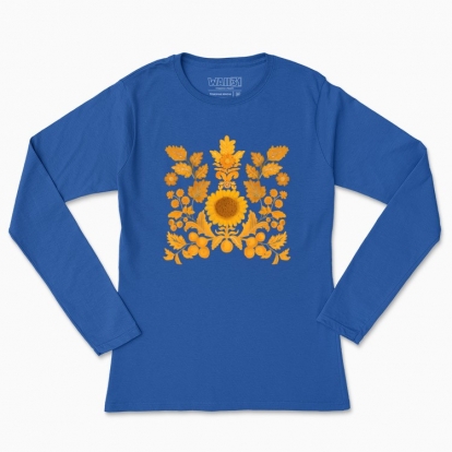 Women's long-sleeved t-shirt "trident floral"