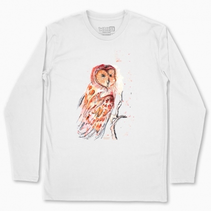 Men's long-sleeved t-shirt "Owl"