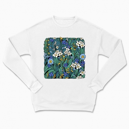 Сhildren's sweatshirt "Blue Flowers"