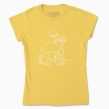 Women's t-shirt "Unicorn Wizard-Mushroomer White"