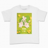 Children's t-shirt "Rabbits. Home is where my heart is"