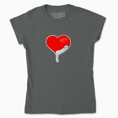 Women's t-shirt "Cat in the heart"