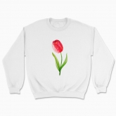 Unisex sweatshirt "My flower: tulip"