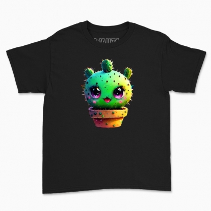 Дитяча футболка "кактус глітч стайл"