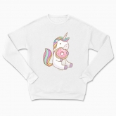 Сhildren's sweatshirt "Unicorn with Donut"