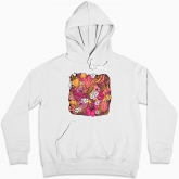 Women hoodie "Pink flowers"