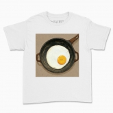 Дитяча футболка "Яйце на сковороді"