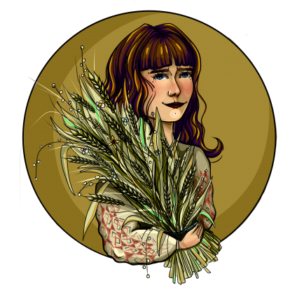 Жіноча худі "Зв'язка пшениці"