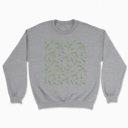 Unisex sweatshirt "Green maple seeds"
