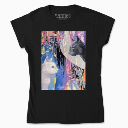 Women's t-shirt "Cats. Day and Night"