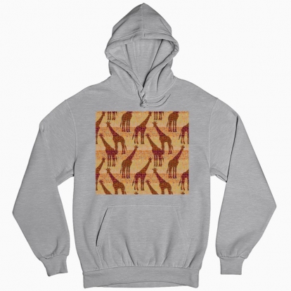 Man's hoodie "Giraffes."
