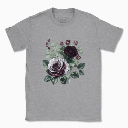 Men's t-shirt "Flowers / Dramatic roses / Bouquet of roses"