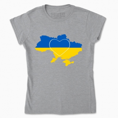 Футболка жіноча "Я люблю Україну"