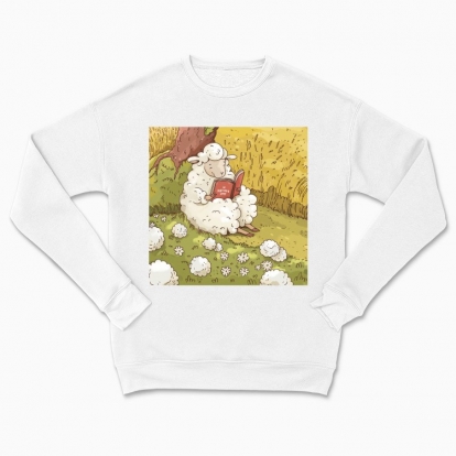 Сhildren's sweatshirt "A sheep that reads"