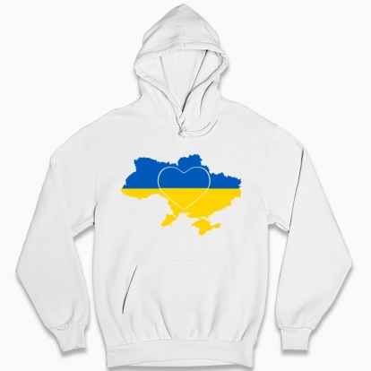 Man's hoodie "I love Ukraine"