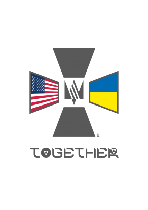 Чашка з принтом "США та Україна разом! ( торба та чашка )"