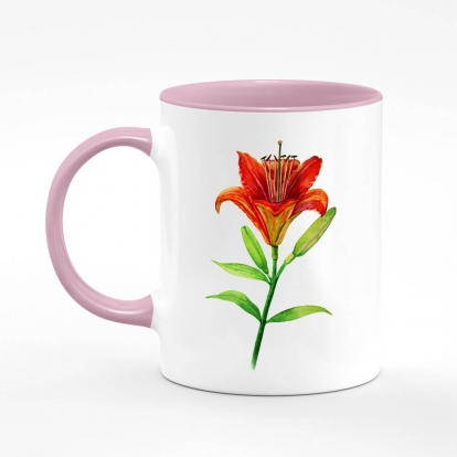 Чашка з принтом "Моя квіточка: лілія"