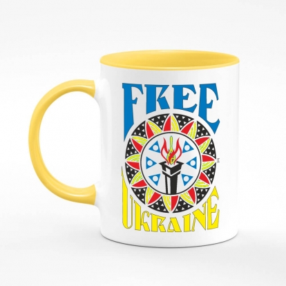 Printed mug "Free Ukraine."