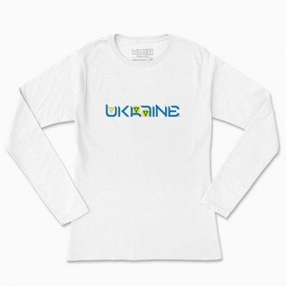 Women's long-sleeved t-shirt "Ukraine (light background)"