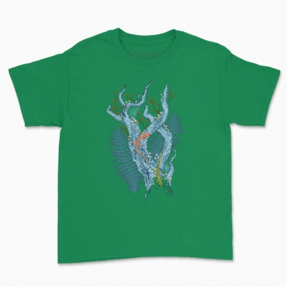 Children's t-shirt "Lizards in the forest thicket"