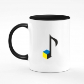 Printed mug "Musical front"