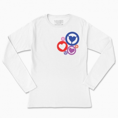 Women's long-sleeved t-shirt "We are together"