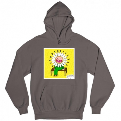 Man's hoodie "Mama's flower"