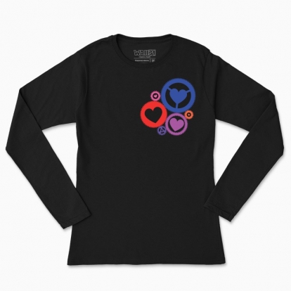 Women's long-sleeved t-shirt "We are together"